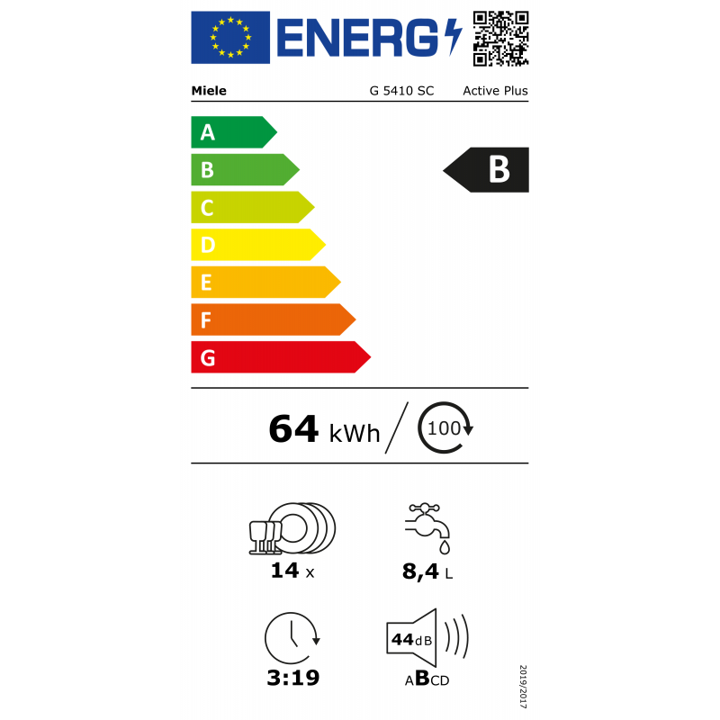 Lave Vaisselle MIELE G5410SC BLANC